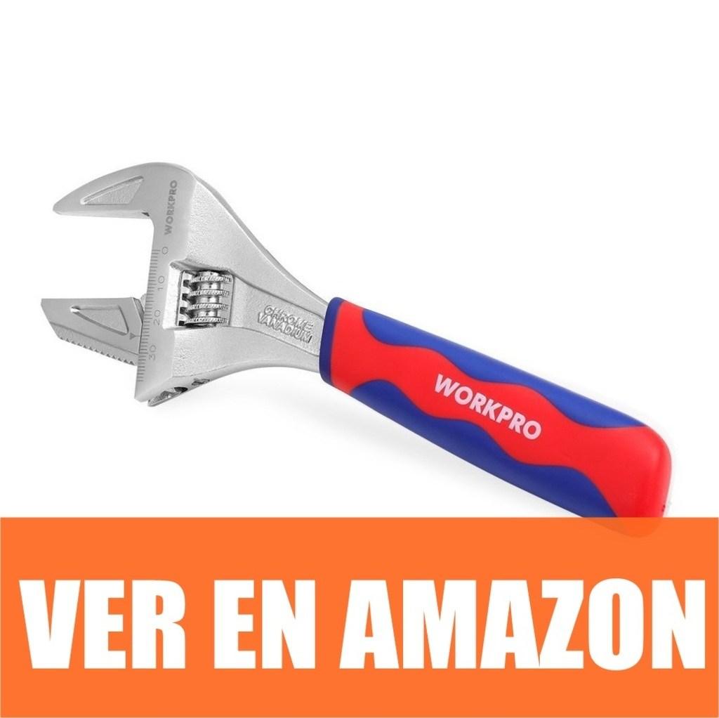 WORKPRO 2 en 1 - Llave Inglesa y Llave de tubo