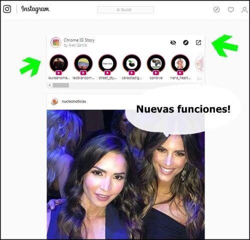 Nuevas funciones de Chrome IG Story