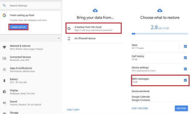 Hacer copia de seguridad SMS MMS e historial de llamadas en Android