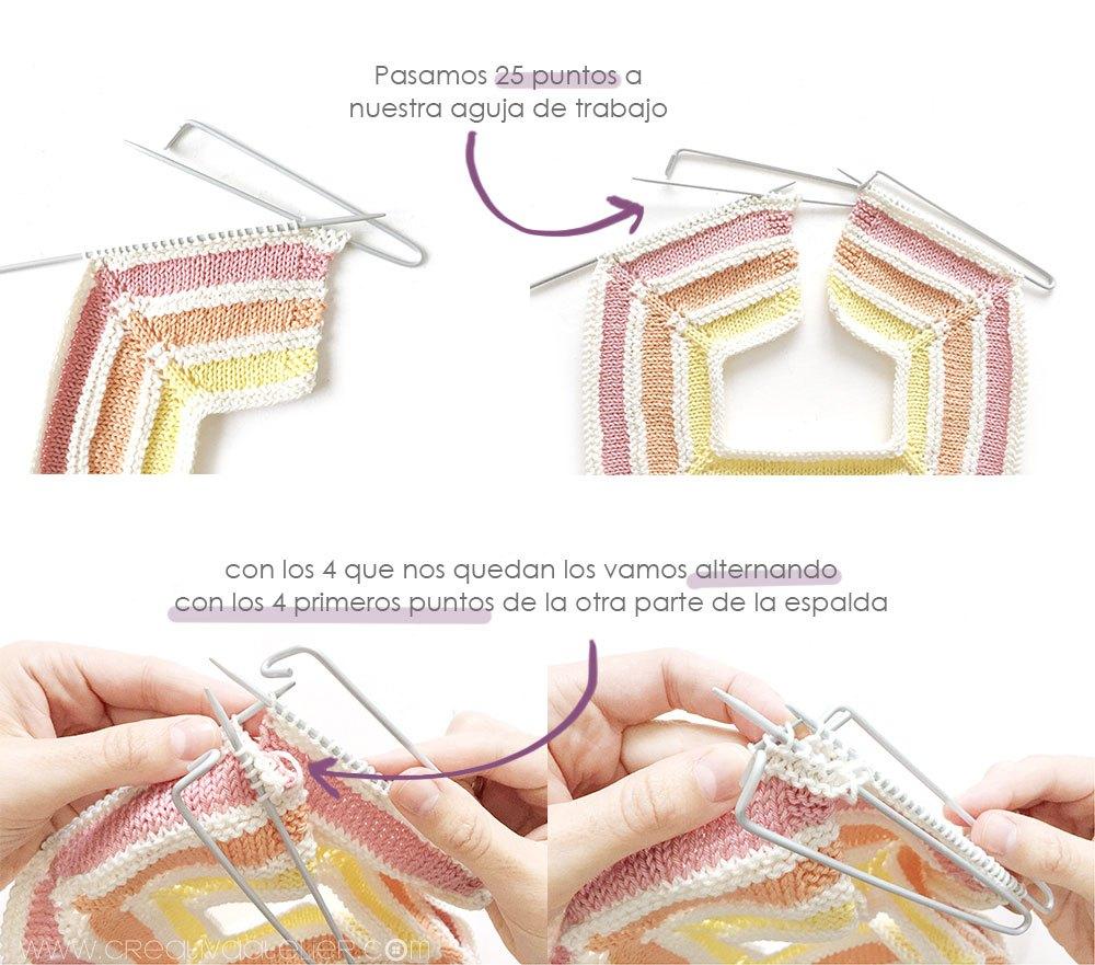 Cómo hacer un pelele arcoíris de punto de bebé DIY - Tutorial y Patrón