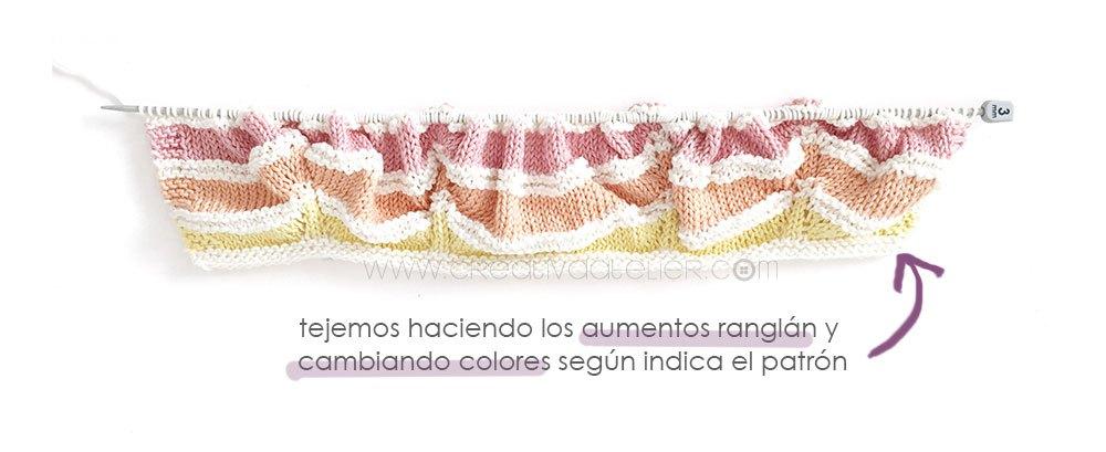 Cómo hacer un pelele arcoíris de punto de bebé DIY - Tutorial y Patrón