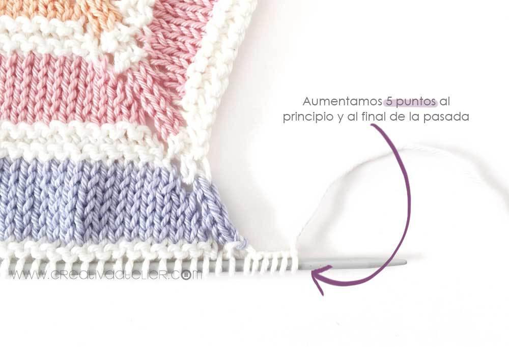 Cómo hacer un pelele arcoíris de punto de bebé DIY - Tutorial y Patrón