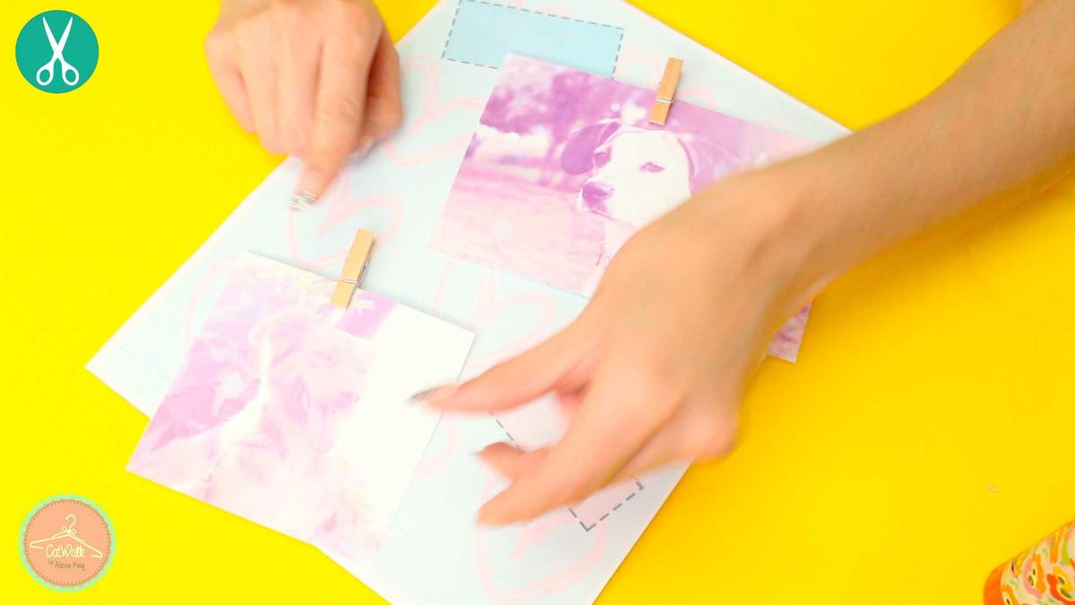 Ordena todas las fotos en el marco