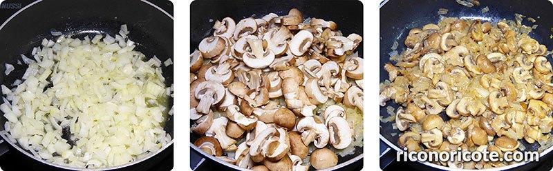 Pechugas empanadas con salsa de champiñones