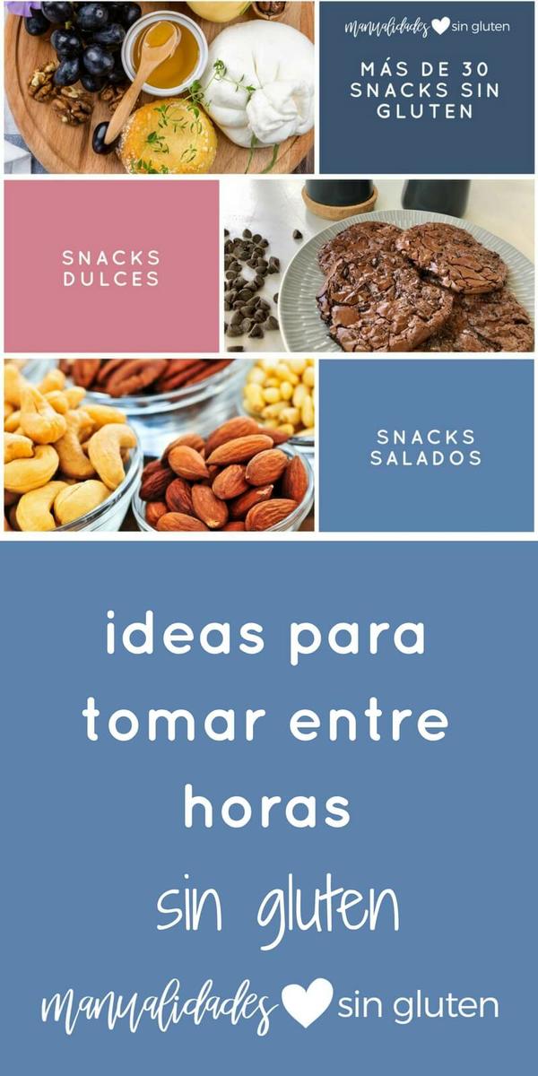 30 snacks sin gluten