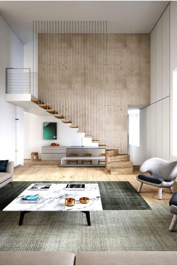 escaleras Abaton con barandilla de suelo a techo