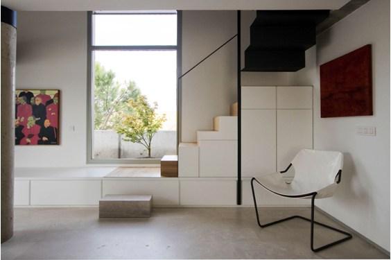 escaleras Abaton con armarios integrados