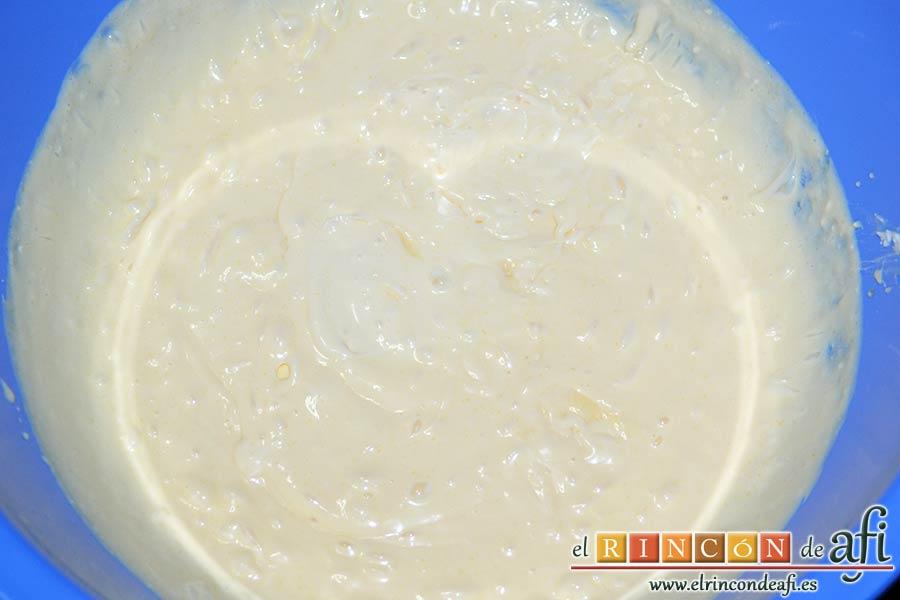 Mousse de Maltesers, mezclar bien