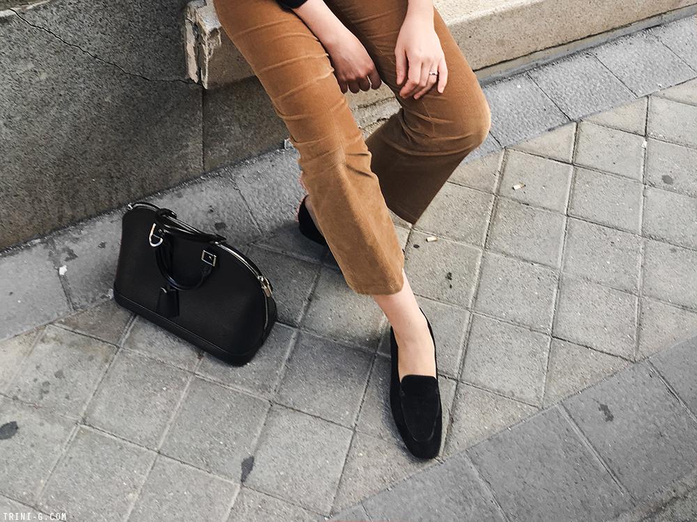 Trini | Prada corduroy pants The Row Adam loafers