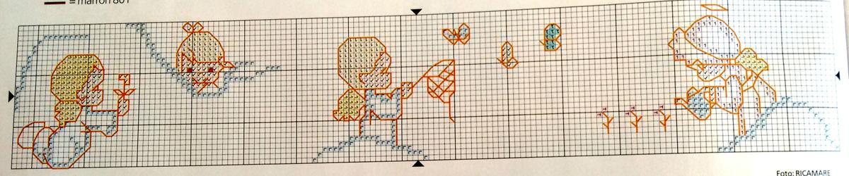 Manualidades Caseras Inma_ Cojín antihuelcos_ Patron punto de cruz angelitos