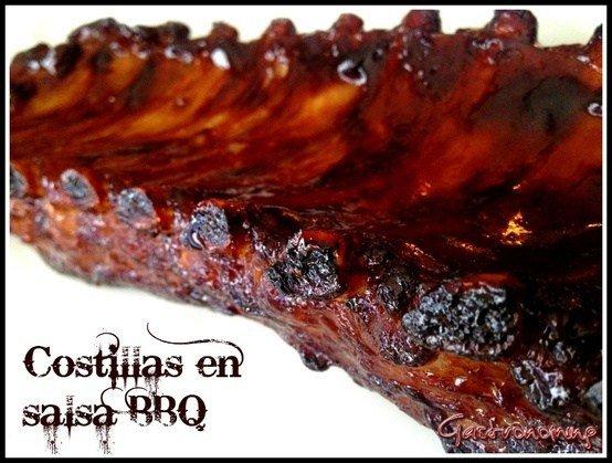 Costillas en salsa BBQ