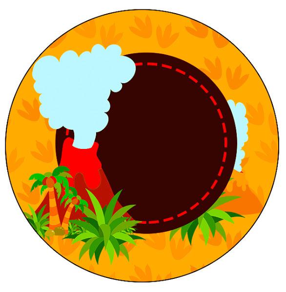 Dinosaurs Party Toppers or Free Printable Candy Bar Labels.