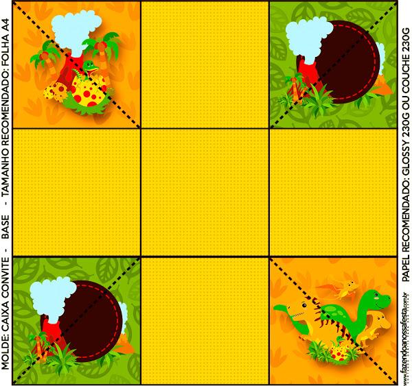 Dinosaurs Party the bottom of the Box.