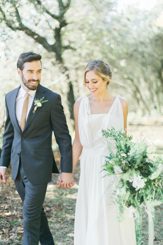 organic greenery elopement