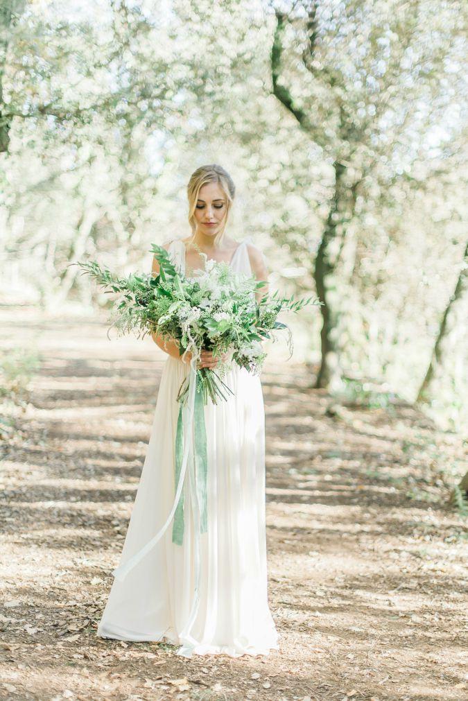 organic greenery elopement