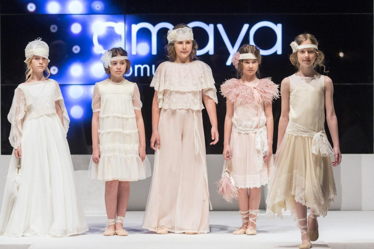 TENDENCIAS EN MODA DE VESTIDOS DE COMUNIÓN Y TRAJES 2018 - 2019 Foto de %title