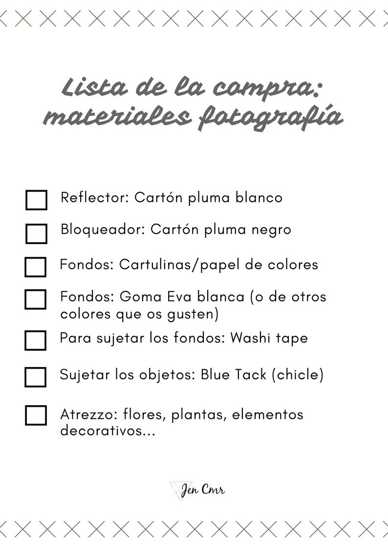 materiales lowcost fotografía