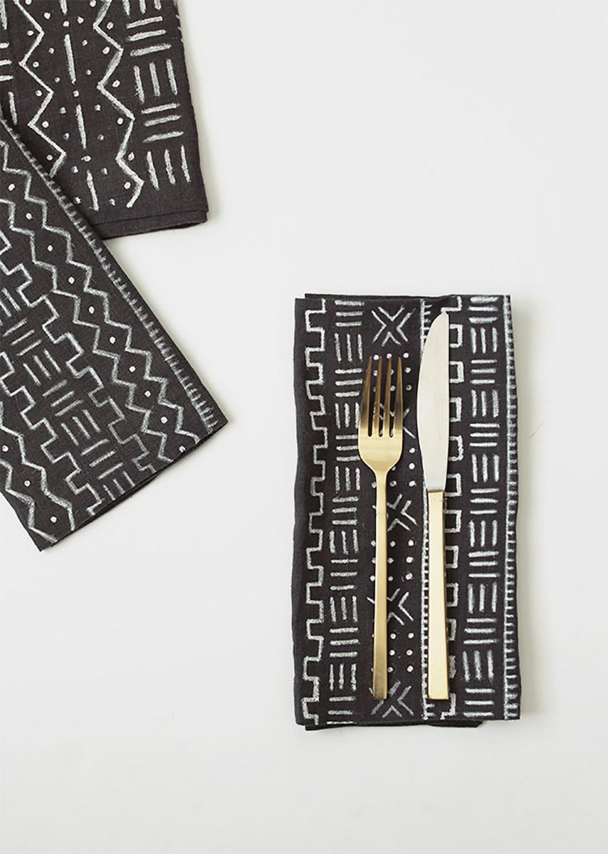 10 ideas con patrón mudcloth DIY, visto en "I am a Mess Blog"