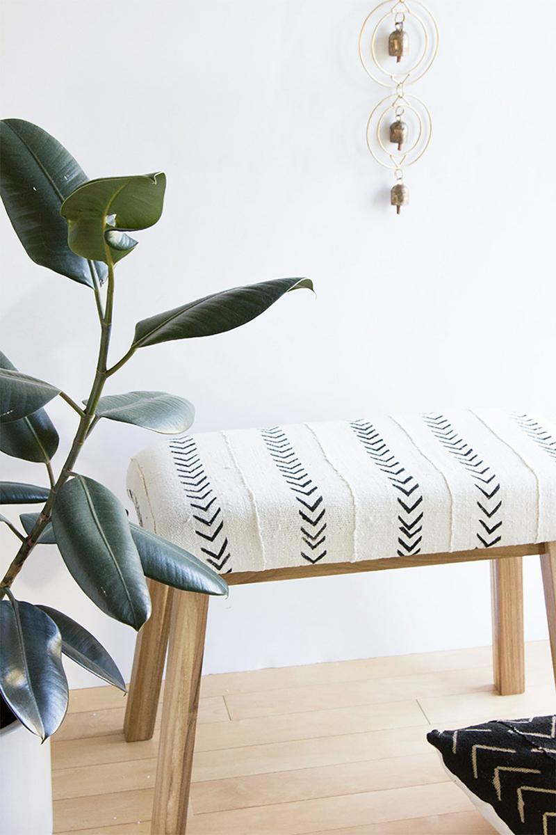 10 ideas con patrón mudcloth DIY, visto en "I am a Mess Blog"