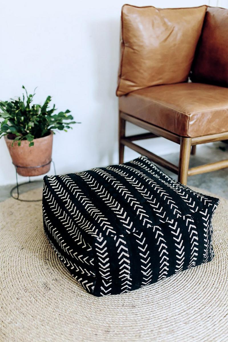 10 ideas con patrón mudcloth DIY, visto en "I am a Mess Blog"