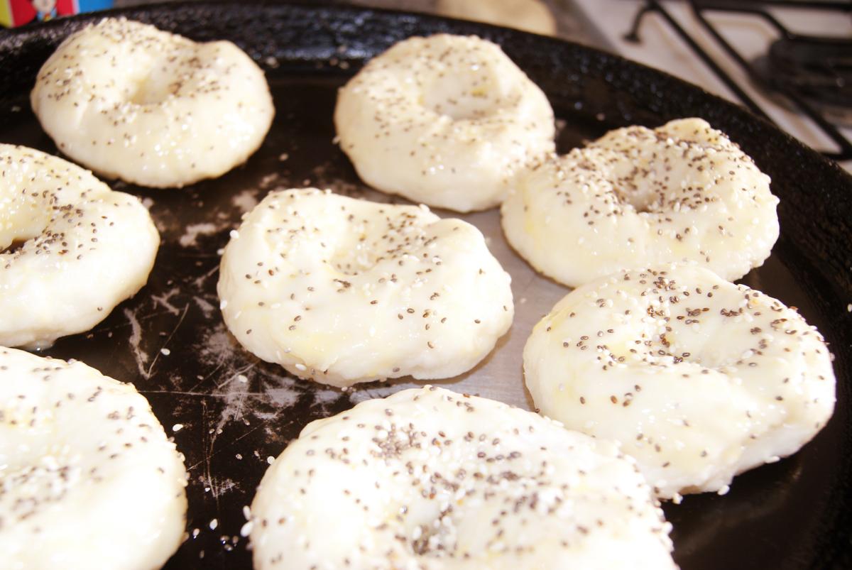 Bagels - huevo y semilla