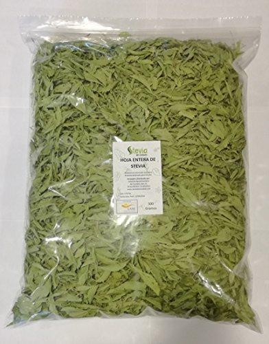Hoja Entera de Stevia Premium 500Gr 