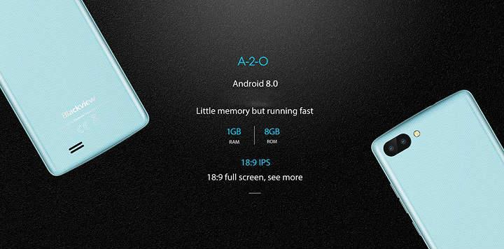 Blackview A20 análisis review de este móvil con Android Go 1GB de RAM 8GB de espacio, doble cámara trasera y pantalla de 5.5" y relación de aspecto 18:9 especificaciones precio y opinión