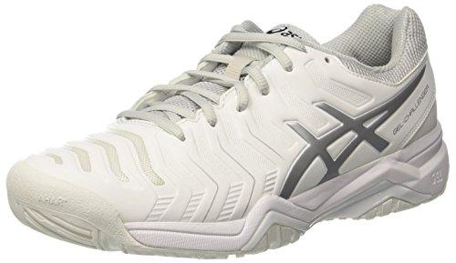 Asics Gel-Challenger 11, Zapatillas de Tenis Hombre, Blanco (White/Silver), 43.5 EU