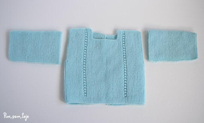 Patrón para tejer un jersey sencillo de bebé