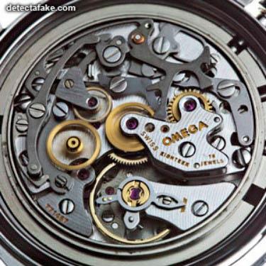 interior de un reloj omega original