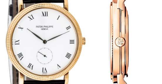 detalles de decoración de un reloj patek phillippe auténtico
