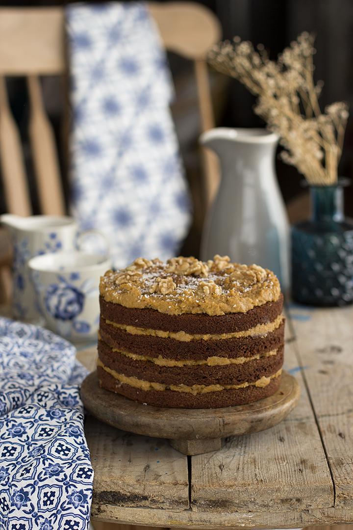 Pastel German Chocolate Cake de Coco, Nueces y Chocolate