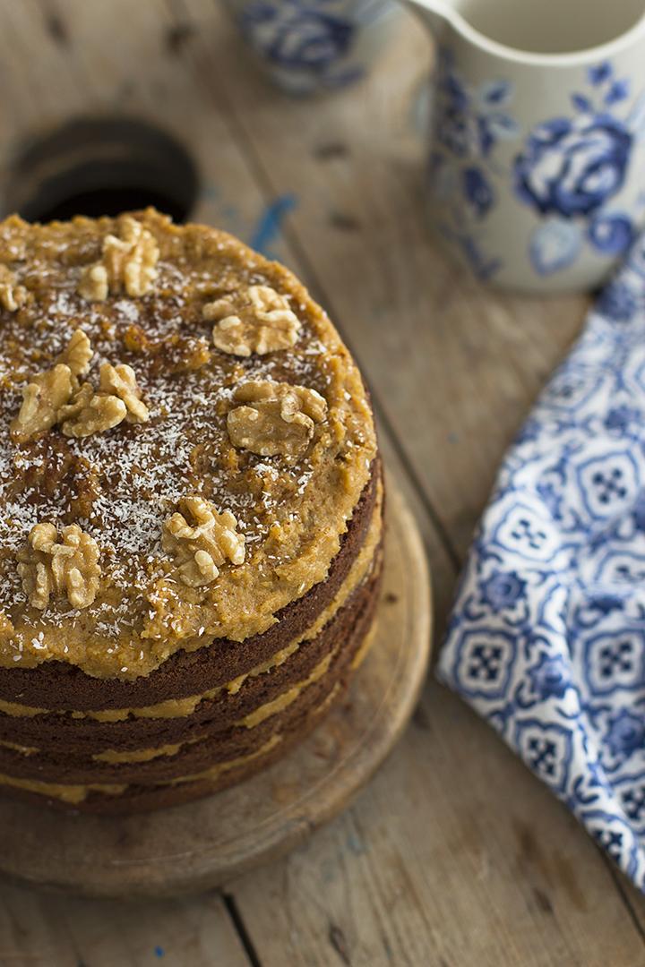 Pastel German Chocolate Cake de Coco, Nueces y Chocolate