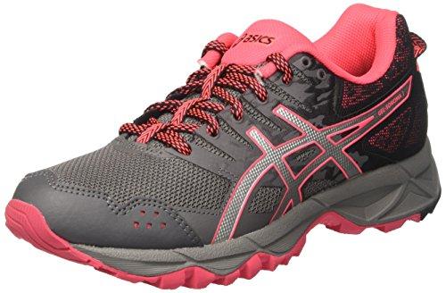 Asics Gel-Sonoma 3, Zapatillas de Deporte Para Mujer, Gris (Carbon/Silver/Diva Pink), 39 EU