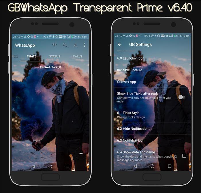 GBWhatsApp Transparent Prime