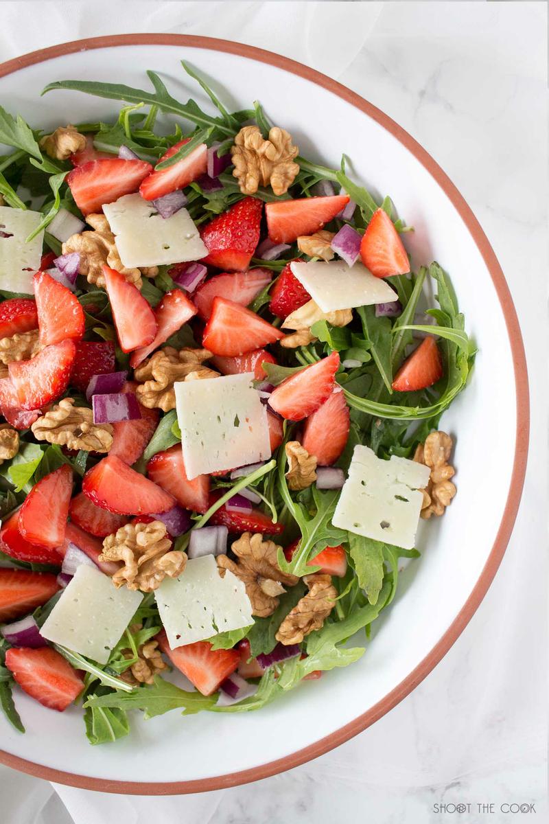 ensalada con fresas