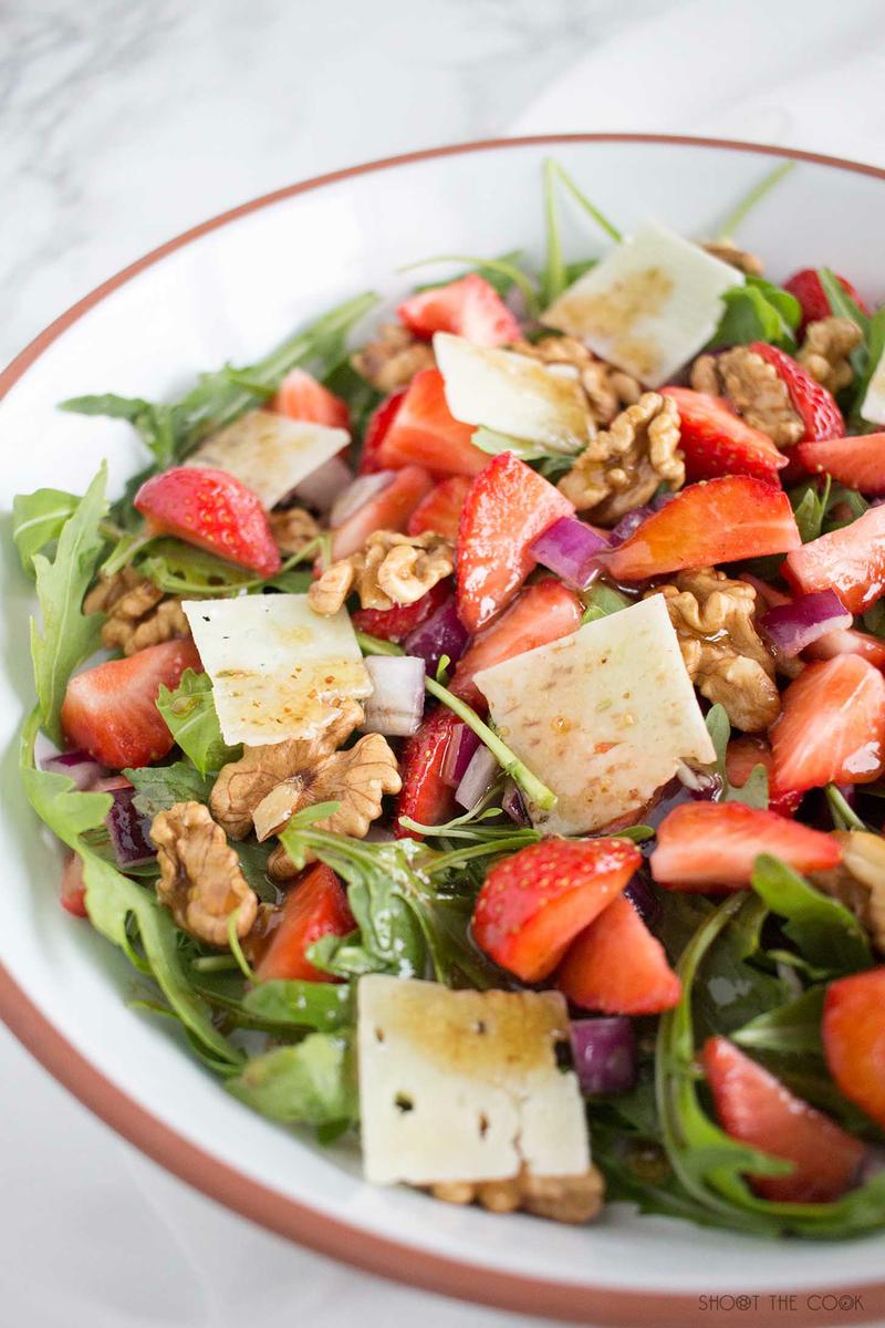 ensalada con fresas