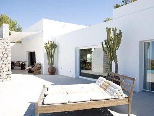 Decoración de exteriores con camas