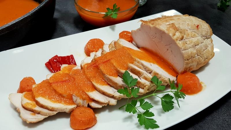 Pechuga de pavo en salsa