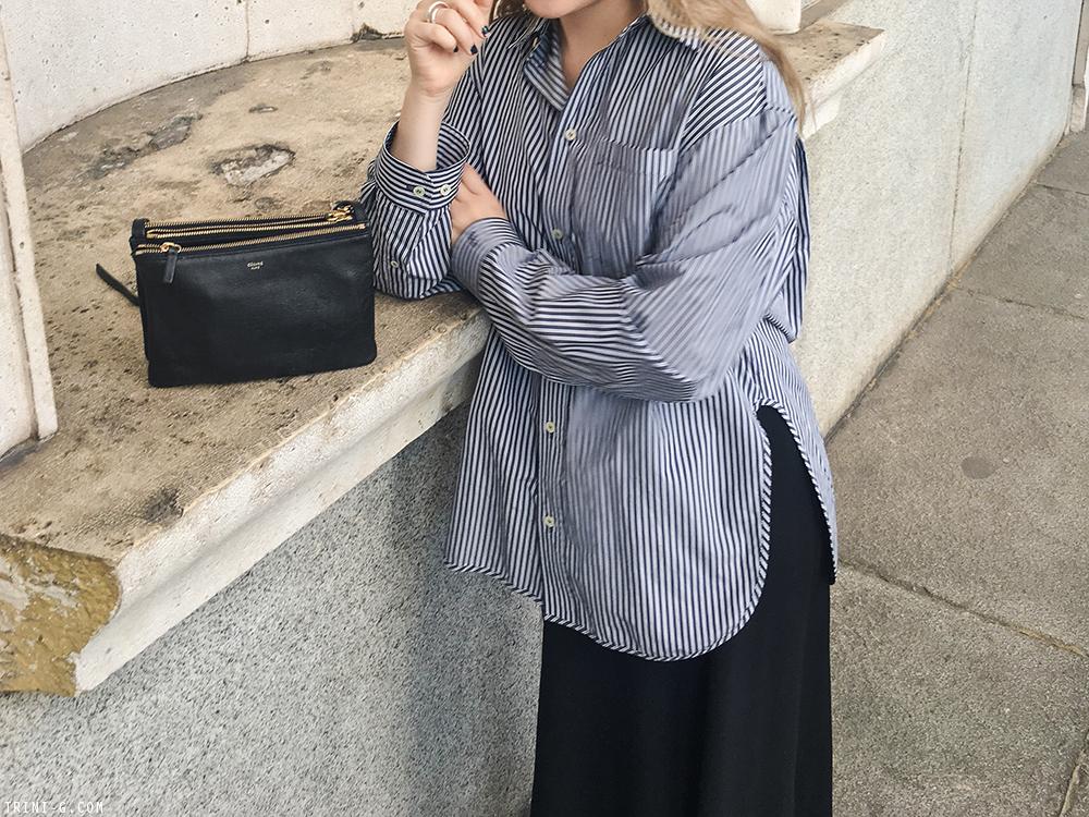 Trini |Balenciaga shirt The Row skirt