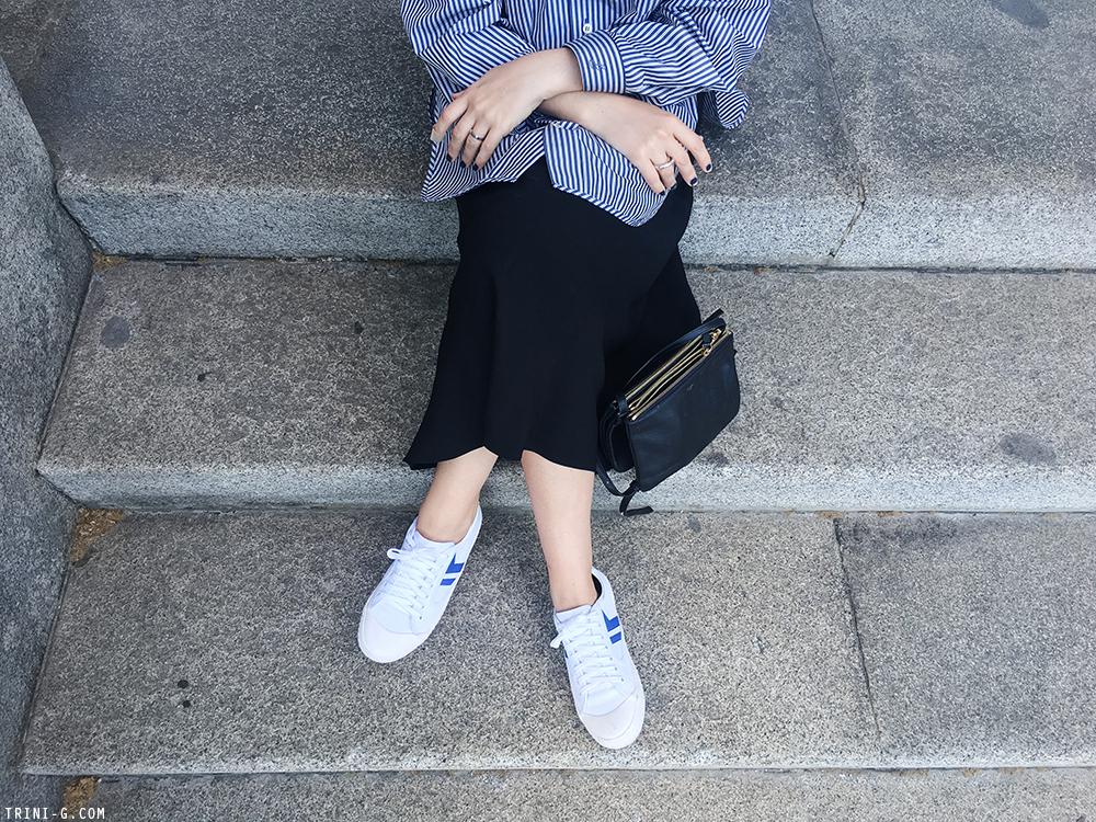 Trini |Balenciaga shirt The Row skirt