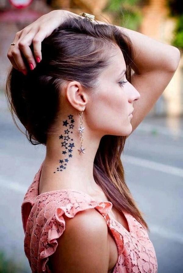 Tatuajes, Tatuadores y amantes de los tatuajes Tatuajes en el cuello Partes cuerpo 