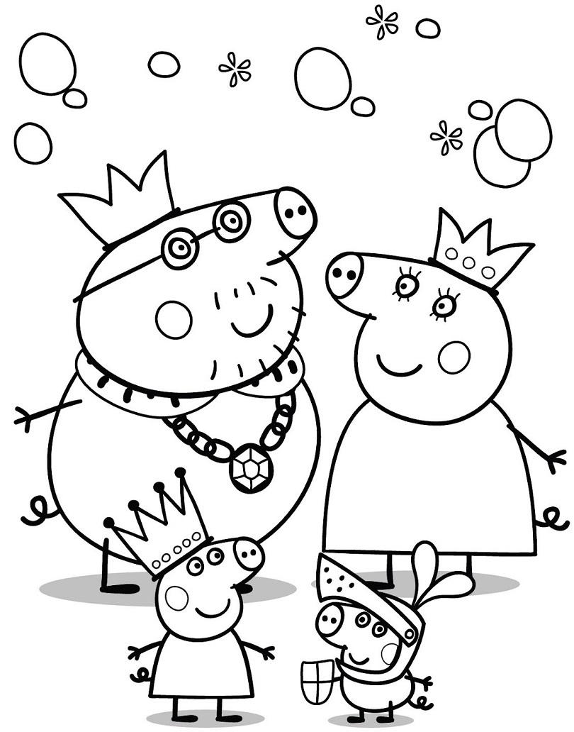 Dibujos de Peppa Pig para colorear