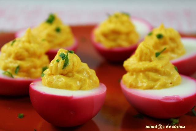 huevos rellenos con mayonesa