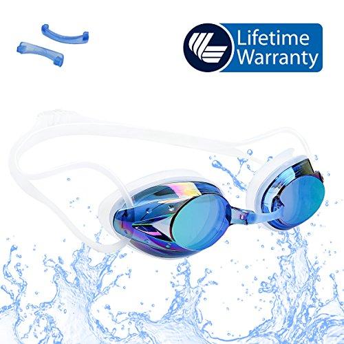 Gafas-Natacion-Piscina-Profesional-Mujer-Hombre Gafa Natación Niño-Azul-Niña-Niños Competicion Adulto Infantil Mujer Aguas Abiertas Graduadas Silicona Funda Polarizadas Aqua Junior Azul / Plata / Negro-Rojo / Negro