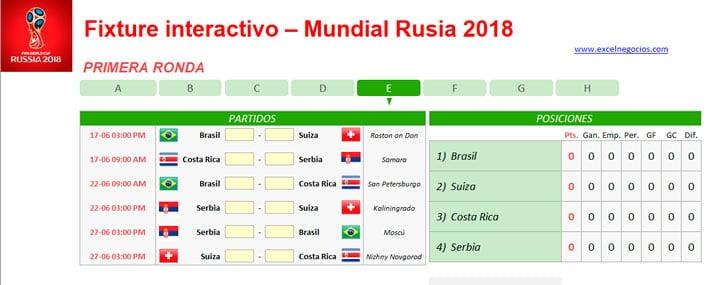 Descargar Plantilla Mundial Rusia 2018 2