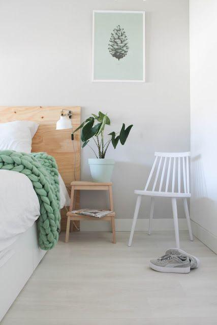 dormitorios de casas de verano con tonos pastel