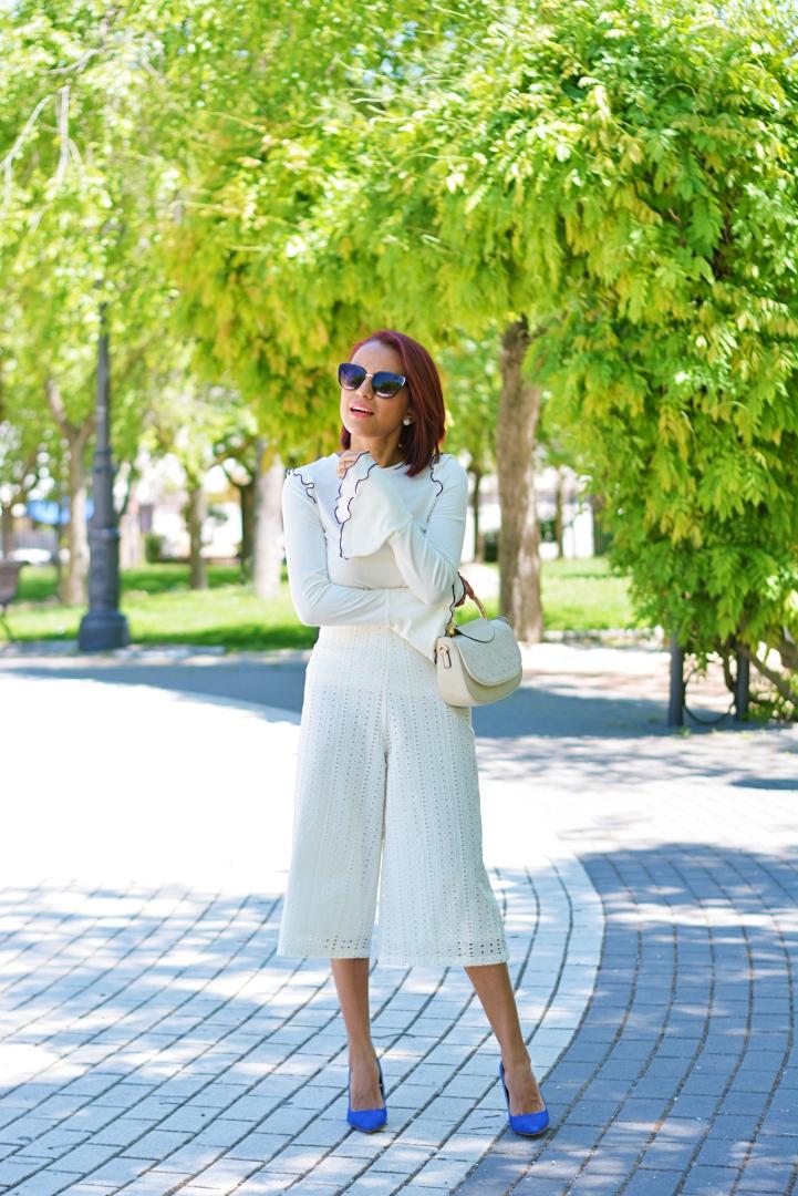 Look con pantalones culotte