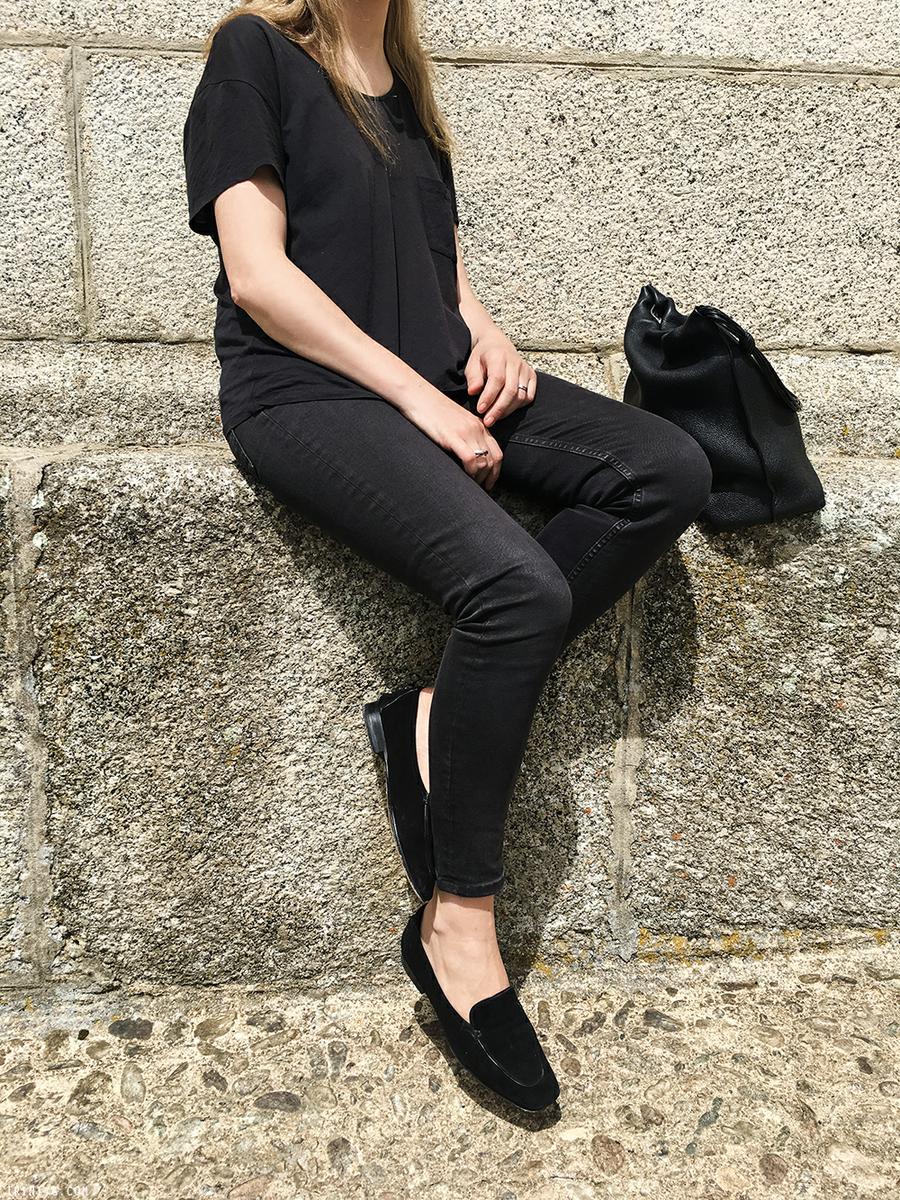 Trini |Balenciaga jeans The Row loafers