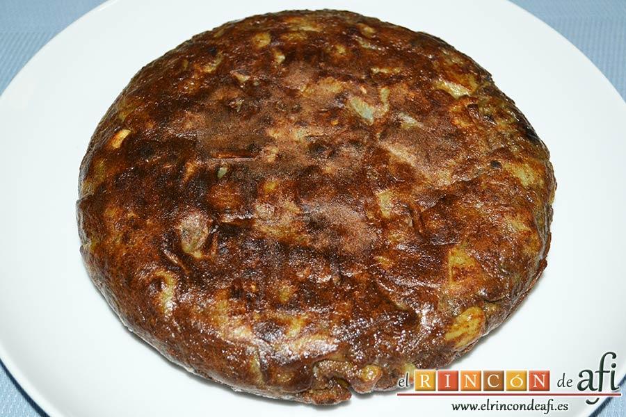 Tortilla de papas y morcilla de Teror